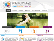 Tablet Screenshot of isabelle-daumas.com